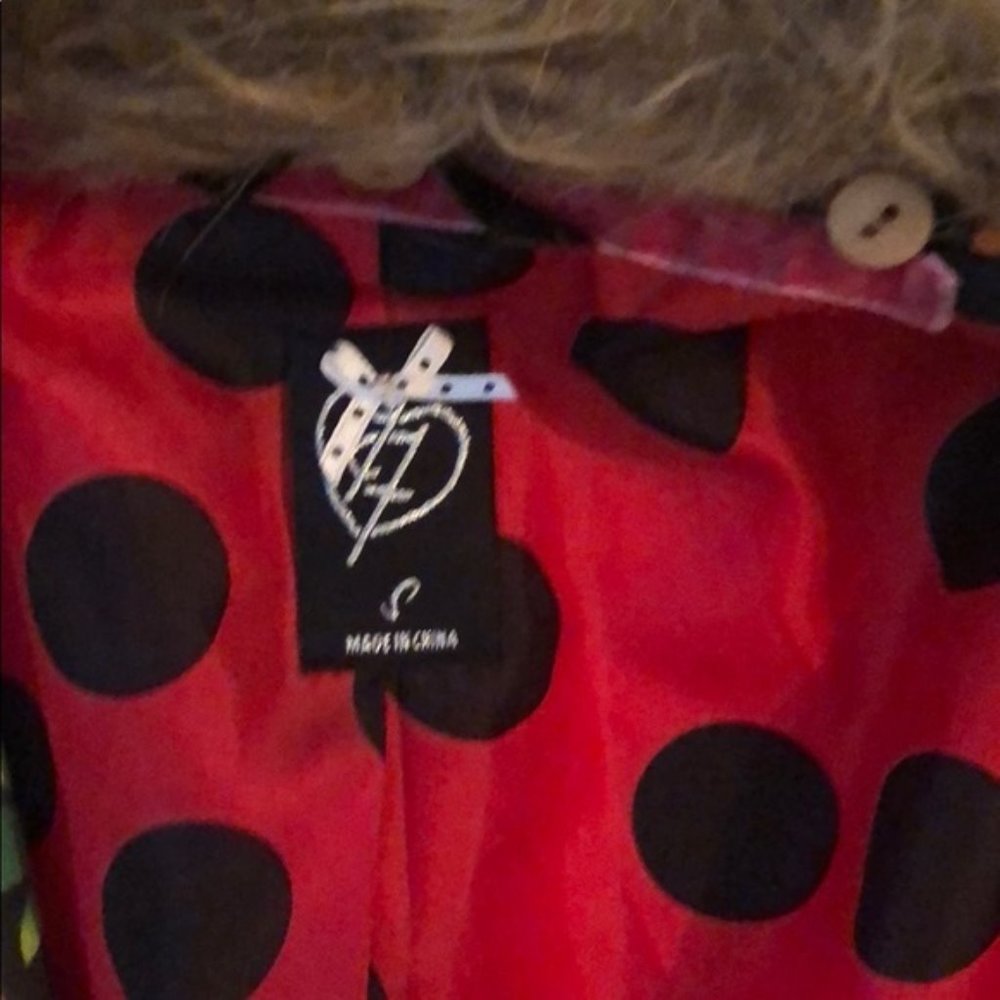 Sale! Iron Fist Leopard Fur rockabilly punk rocker  coat - Picture 8 of 9